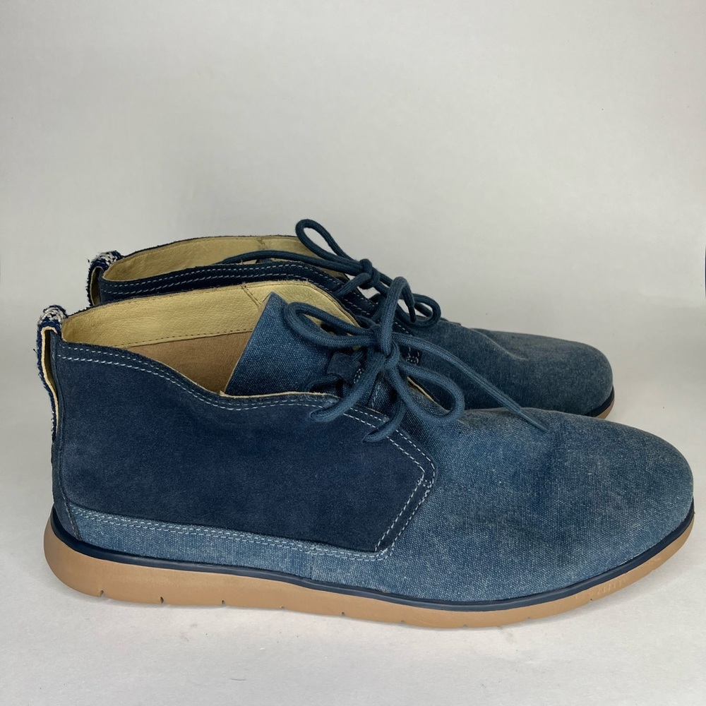 UGG Freamon 1016743 Blue Lace Up Ankle Chukka Boots Mens Size 47 US 13